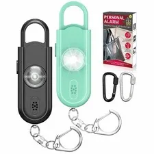 VIGOROAD 2pk 130dB Personal Safety Alarm Black/Green