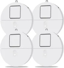 Window Alarm System 4 Pack Vibration Sensor Glass Break Detection 120dB Security