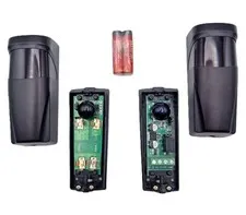 PAIR OF UNIVERSAL WIRELESS SENSOR PHOTOCELLS BATTERY Outdoor ORIENTABLE
