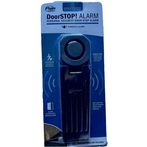 LOT OF 8! Door Stop Alarm Portable Personal Security Door Stop NEW