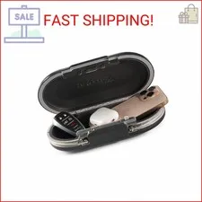 Master Lock Small Travel Safe with Cable, Gray Combination Lock Box, 5900D