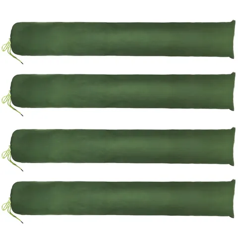 Yopay 4 Pack 5 Feet x 10 Inch Long Sandbags for Flooding, Reusable Canvas... 