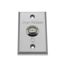 NO/COM Push Exit Release Button Switch Aluminum Alloy Panel for Hollow Door A...