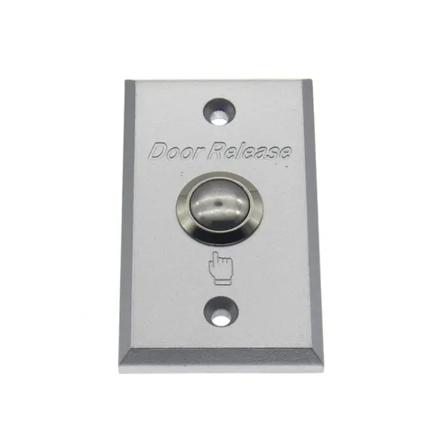 NO/COM Push Exit Release Button Switch Aluminum Alloy Panel for Hollow Door A...