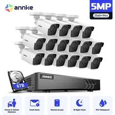 ANNKE 3K Lite 8CH 16CH DVR HD 5MP Security Camera System Human Detection Outdoor