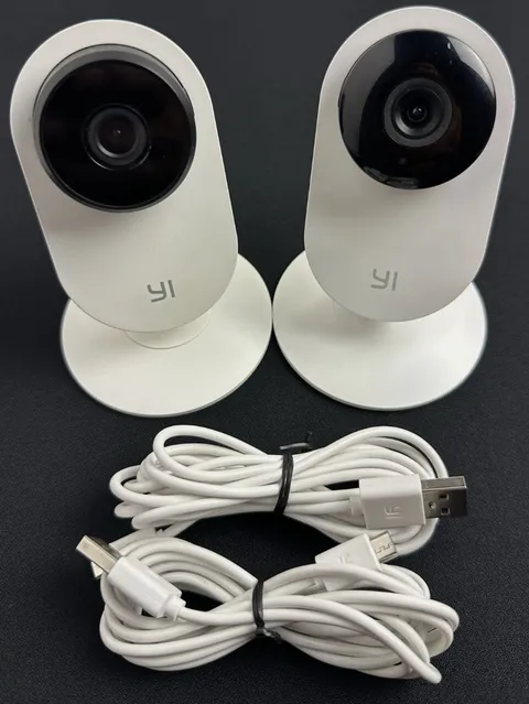 Lot Of 2 YI 1080p Home Camera For Indoor Security, Model YYS.2518 / YYS.2016