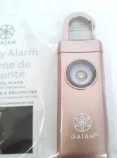 GAIAM Personal  Safety Alarm Easy Pull Clip On Rose Gold 1000 Feet Sound New