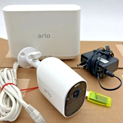 Arlo Essential VMC2030 Wireless Camera + Base VMB4000 Station + PSU, 32GB Tested
