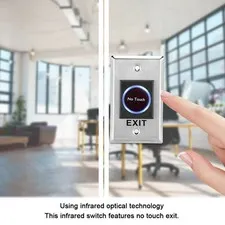 DC12V Infrared Sensor Switch Contactless Touch Free Door Exit Button