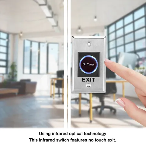 DC12V Infrared Sensor Switch Contactless Touch Free Door Exit Button