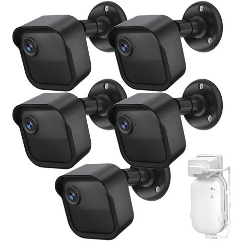 5 Pack Blink Outdoor Camera Wall Mount with Sync Module Core Outlet Mount