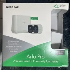 Arlo Pro Wireless Home Security Camera 2 Camera Kit White (VMS4230-100NAS)