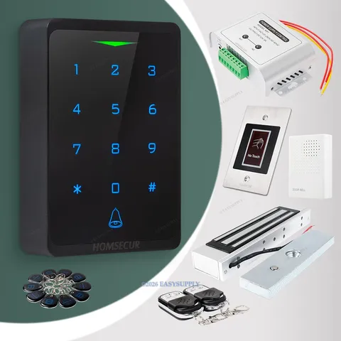 HOMSECUR Weatherproof IP66 APP WIFI Password RFID Access Control Anti-Tamper