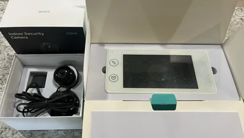 Cove White Wireless Home Security System Touchscreen Panel W/ Indoor Camera