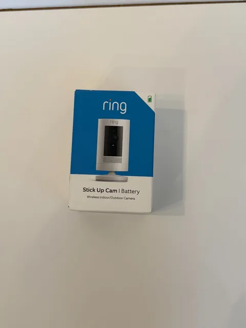 Ring Stick Up Cam Outdoor Wireless Security Camera - White
