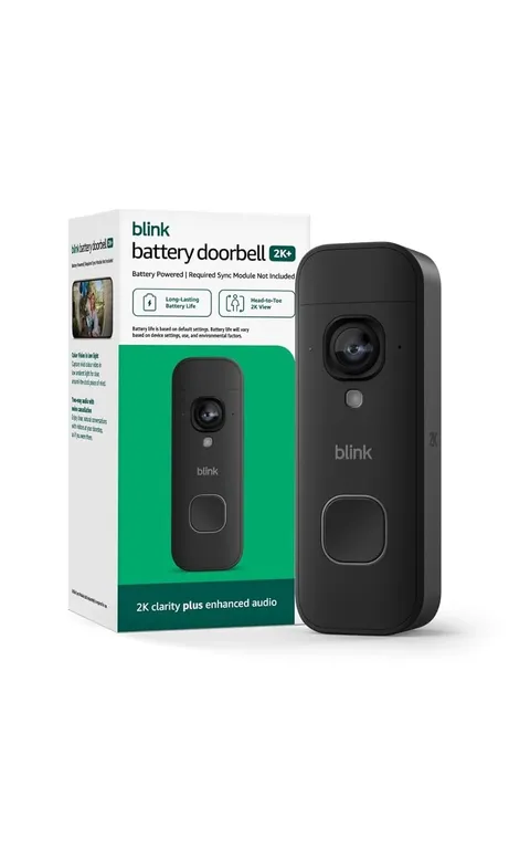 Blink Battery Doorbell 2K+ (newest model) — Wireless video doorbell, 2K resoluti