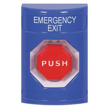 Safety Technology International Ss2405ex-En Emergency Exit Push Button, Blue