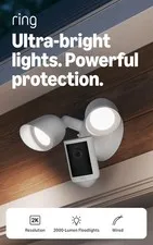 Ring Floodlight Cam Wired: 2K Video, 6x Zoom, Ultra-Bright, White