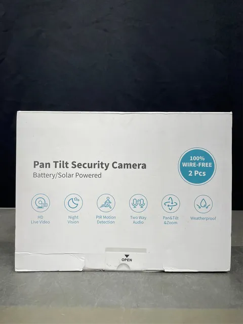 2K Solar Security Cameras Wireless Outdoor, 2PCS Outdoor Camera Wireless with  1