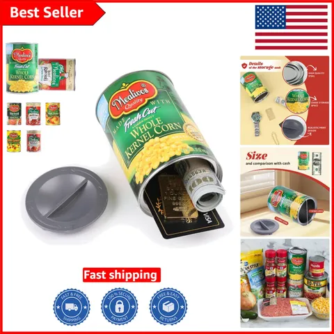 Discreet Fake Can Diversion Safe - Portable Storage for Keys, Cash, Jewelry