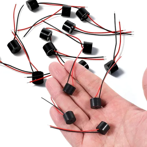 12 pcs YMD-12095 Electronic Buzzer Alarm 5V DC 12x9.5mm Continuous black 