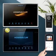 HOMSECUR Smart Video Doorbell Intercom System WIFI 1080p 7" Touch Screen Monitor