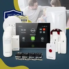 HOMSECUR Wireless WIFI 4G GSM LCD Burglar 7" Alarm System Touch Screen