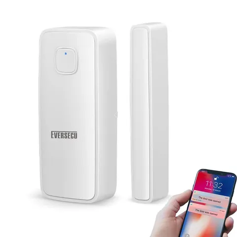 EVERSECU Tuya Smart WiFi Door Sensor Open / Close Detector App Notification B...