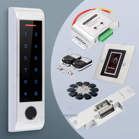 HOMSECUR IP66 APP WIFI RFID Access Control Set NC Strike Lock