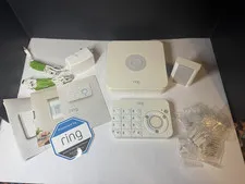 RING Gen 1 Alarm System Base Station w/ Power Supply, Keypad, and 2nd Gen Chime