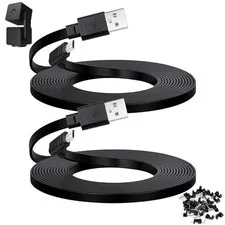 30 ft Cable for WYZE Cam Pan V3 Micro USB 90-Degree Flat