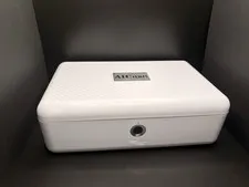 AICase Portable Biometric Fingerprint Safe Storage Box - White