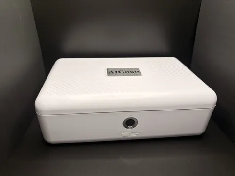 AICase Portable Biometric Fingerprint Safe Storage Box - White