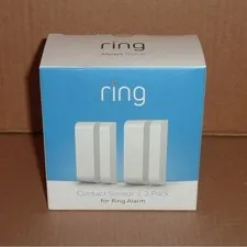 Ring Contact Sensor for Alarm System in White (2 Pack)