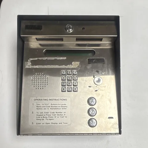 DoorKing 1835 Wired Stainless Steel Door Entry Intercom Panel w/ Keypad