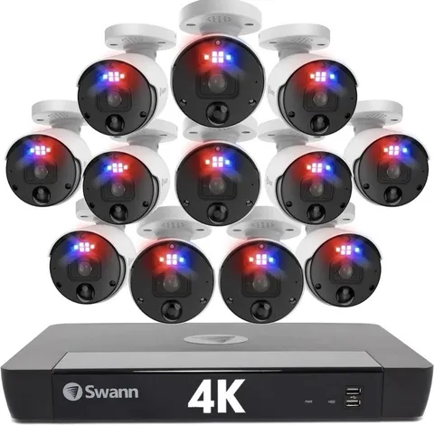 Swann SONVK-1689812-US 12 Camera 16CH 4K NVR Security System Open Box Sealed