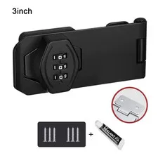 Zinc Alloy Cabinet Password Locks AntiTheft Security Combination Coded Lock 3 Di