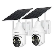 SEHMUA Solar Powered Wireless Pan/Tilt Security Cameras