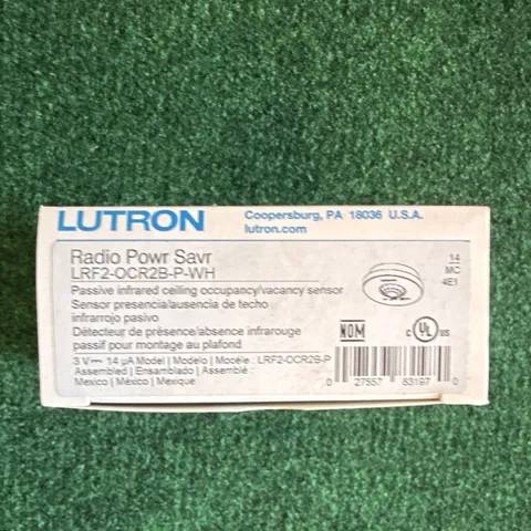 Lutron Radio Powr Savr Wireless Battery Occupancy Sensor White LRF2-OCR2B-P-WH