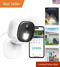 Waterproof Wi-Fi Security Camera with Enhanced Night Vision & 2-Way Audio