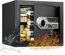 1.3 Cuft Large Fire Safes for Home Security Safe Box Fireproof Waterproof with