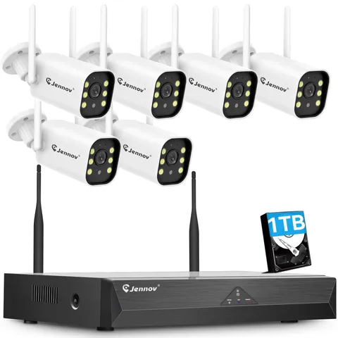 5MP Home Security Surveillance Camera System Wireless Outdoor WiFi Night Vision