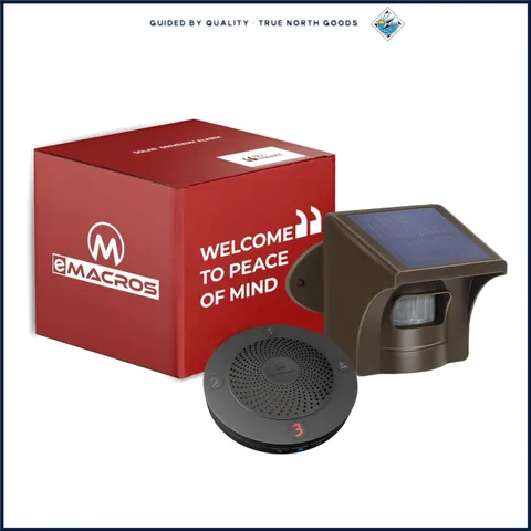 Solar Powered Motion Sensor Alarm for Driveways and Large Properties
