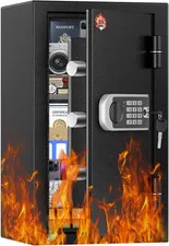 [2026 Upgraded] -35 Min Real Fireproof Safe-3.6 Cu Ft Large Safe for Home Use, S