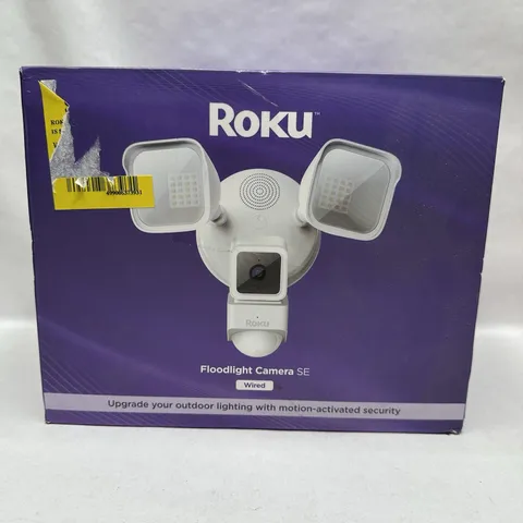 Roku Smart Home Floodlight Camera SE Wi-Fi Connected, Wired Surveillance Camera