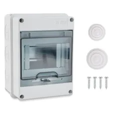 SYIZYEN 5 Way Circuit Breaker Box, IP65 Distribution Protection ash-colored 