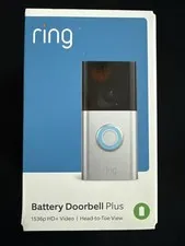 Ring Battery Doorbell Plus 1536p HD Video Head-to-Toe View NEW SEALED BOX