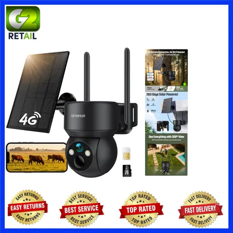 Security Cameras Wireless Outdoor, 4G LTE Cellular Security Camera with Built-in