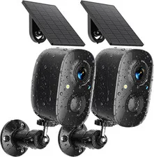 Security Cameras Wireless Outdoor 2K Solar Powered Wifi Cameras for Home Securit
