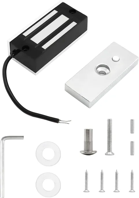 Electric Magnetic Lock, 60kg 130LBs Holding Force Electric Magnetic Lock for Doo